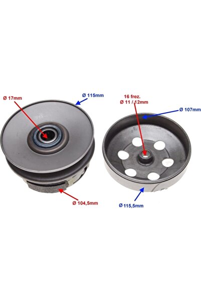 WM Ambreiaj scuter Yamaha BWS 50cc 2T