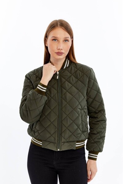 Jamila Kapitone Bomber Crop Kadın Ceket