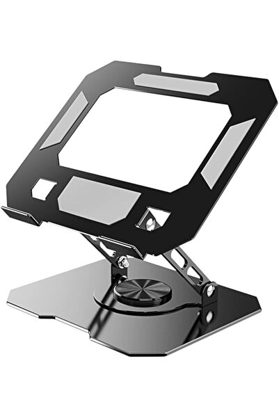 ECVV حامل ألومنيوم قابل للتعديل بزاوية 360 درجة للأجهزة اللوحية والهواتف المح...