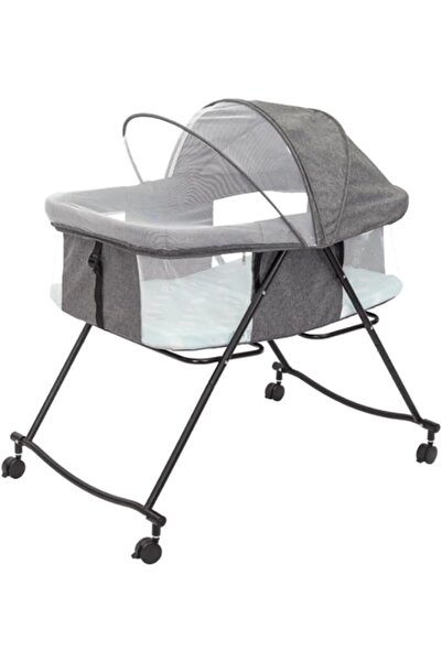 Gogoya سرير أطفال هزاز 3 في 1 محمول قابل للطي مع شبكة قابلة للتهوية ومرتبة (ر...