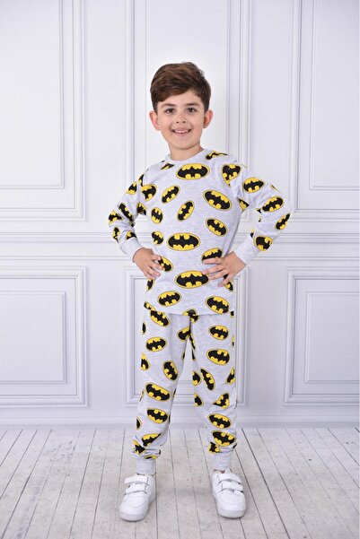 LİLLYPİCCA Boy's Character Patterned Cuffed Pajamas Set