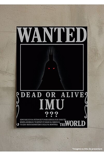VreauPoster Poster A4 Imu One Piece Wanted Poster Carton 250gr