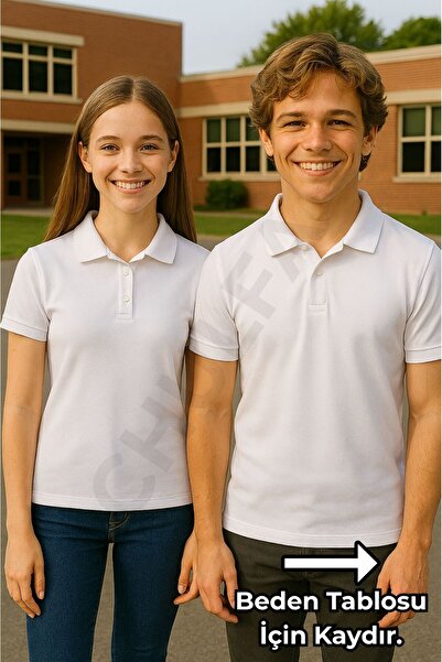 chulfa School T-Shirt Uniform High School Boy (1 Piece) Short Sleeve Polo Collar Unisex