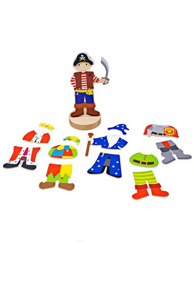 BIGJIGS Toys Joc magnetic - Costume de carnaval
