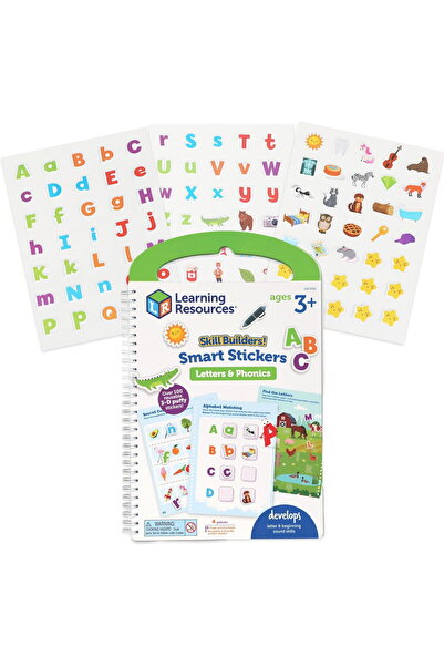 Learning Resources Set activitati educative cu abtibilduri - Litere si sunete (lb.engleza)