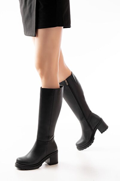 Budi 767-3013 Black Zippered Daily Women's Boots