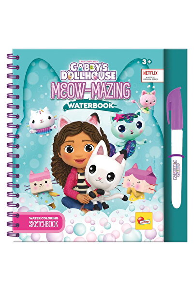 Lisciani Waterbook: Carte de colorat Gabby's Dollhouse & pisicute