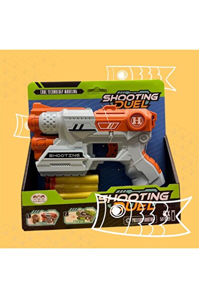 Shooting Pistol cu bureți „Shooting Duel” – Jucărie cu încărcare manuală și 6...