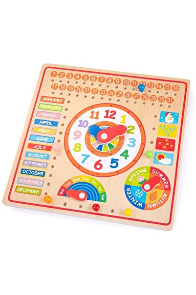 BIGJIGS Toys Calendar luni, zile, data si ora