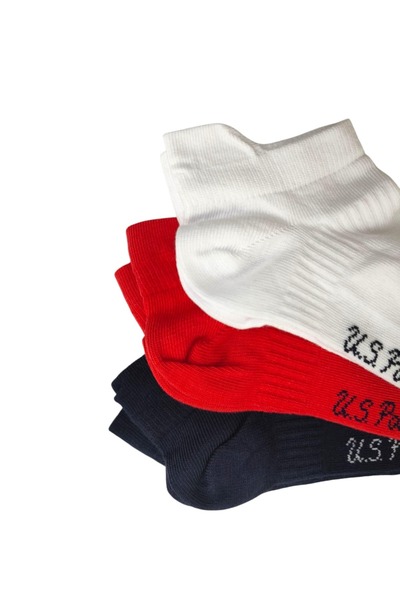 U.S. Polo Assn. Women's Booties 3-Piece Socks S-Actives
