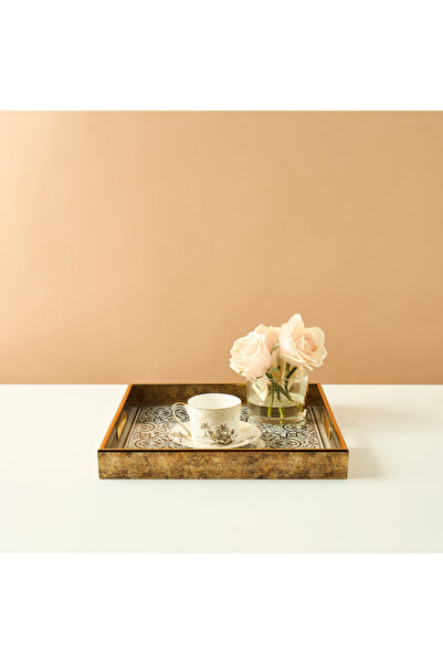 Lifestyle Printed Decorative Tray - 36x36 cms