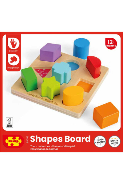 BIGJIGS Toys First shapes sorting game