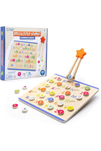 Educational Insights Puzzle din lemn - Litere & sunete in lb. engleza