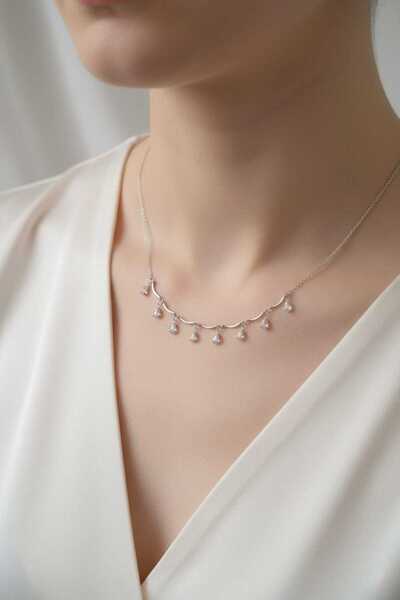 JEWELRY Kadın Su Dalgası Çelik Kolye