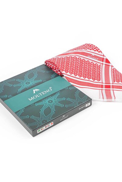 MOLTENO Men's red Meltino shemagh, size