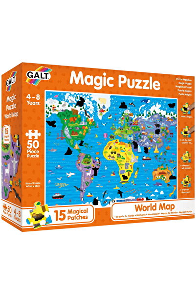 Galt Magic Puzzle - Harta lumii ( 50 piese)