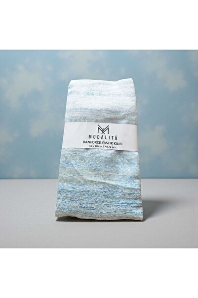 Modalita Ranforce Fabric Double Pillowcase / Green