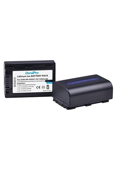 Durapro Set of 2 NP-FH50 1050 mAh batteries with LCD USB charger for Sony NP-FH series