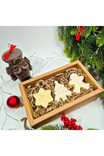 Creative Kappa Set of 3 Handmade Soy Candles – Smell of Christmas, Christmas Shapes, Festive Gift