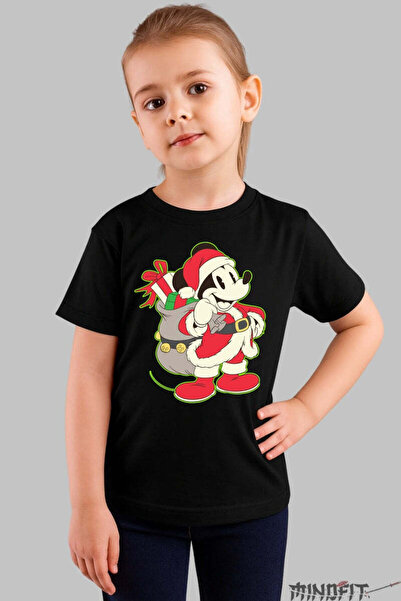 GILDAN Tricou De Craciun Copii Soricel Vesel Cu Sac De Cadouri Fata