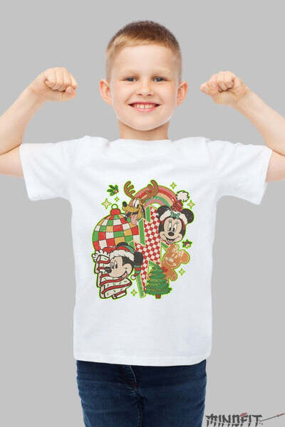 GILDAN Tricou De Craciun Copii Minnie Si Prietenii In Sarbatoare Baiat