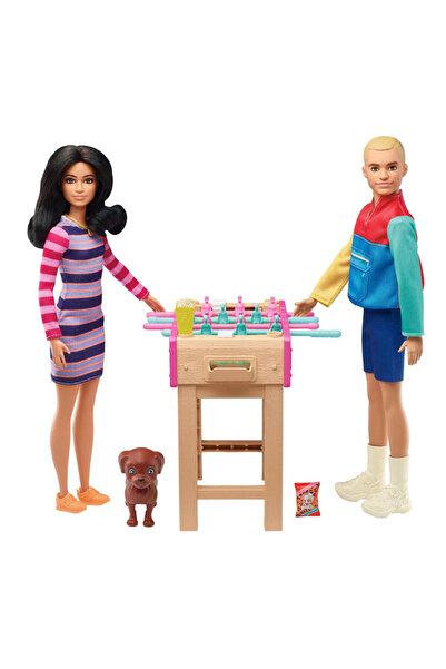 Barbie Playset - Soccer Table with Accessories