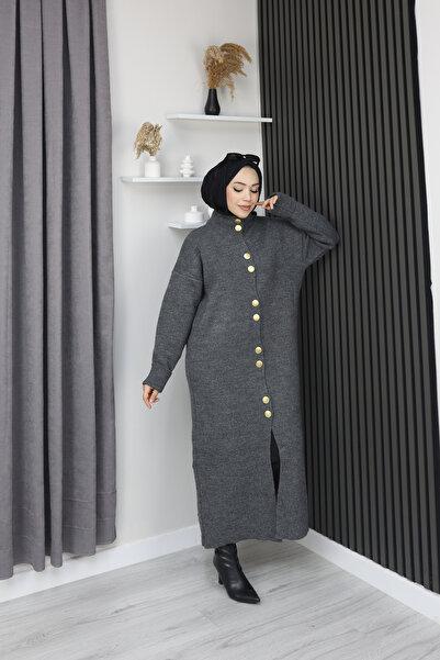 sorisso Knitwear Dress, Long, Button Detail