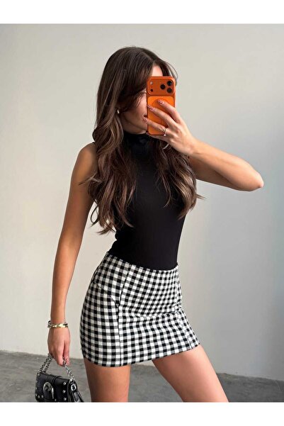 mydukkan.co Checked Mini Skirt