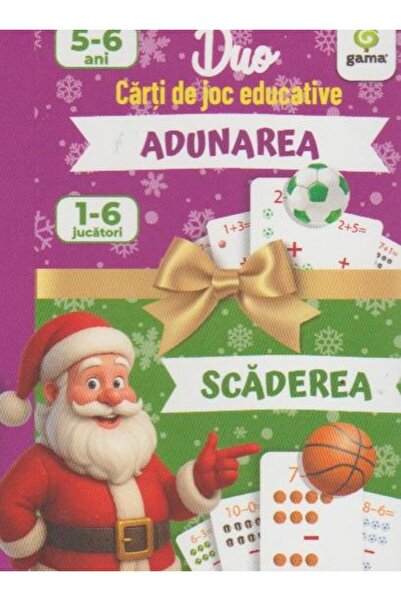 Editura Gama Adunarea - Scaderea. Carti de joc educative