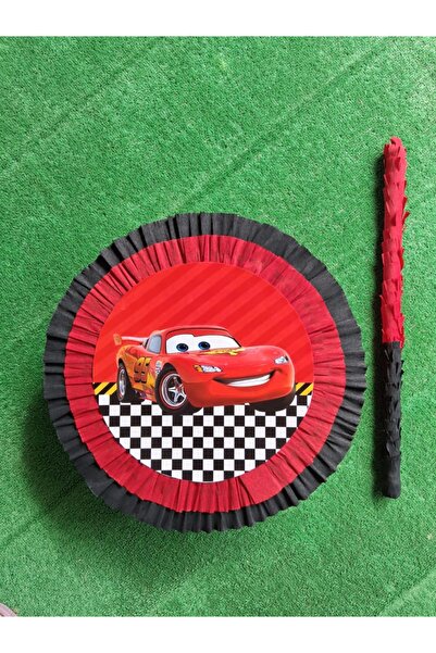 HappyHit Pinata Fulger McQueen Cars – 35 cm, pinata aniversara pentru copii, ...
