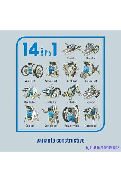 OEM Hooppie Robotics Kit — 14 construction types, 190 plastic pieces, multicolor, 2 difficulty levels,