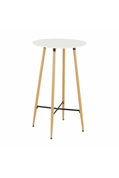 DacEnergy Bar table, white/oak, diameter 60 cm, IMAM