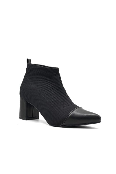 KİNDEP Cizme de damă cu toc elastic Mabel NEGRE