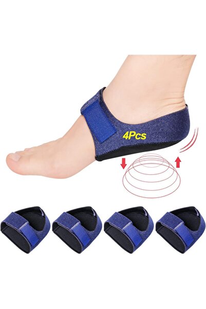 SYOSI واقيات الكعب (4 قطع) - أكواب جل كعب لألم الكعب والتهاب اللفافة الأخمصية...