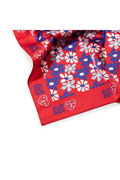 All We Need Is Pets July Mood Red Silk Bandana for Cats Dogs and Pet Lovers