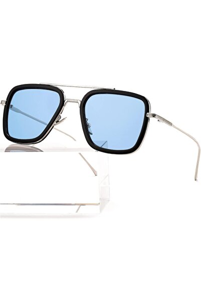 AIEYEZO نظارات شمسية توني ستارك بإطار معدني مربع عتيق للرجال والنساء - Iron M...