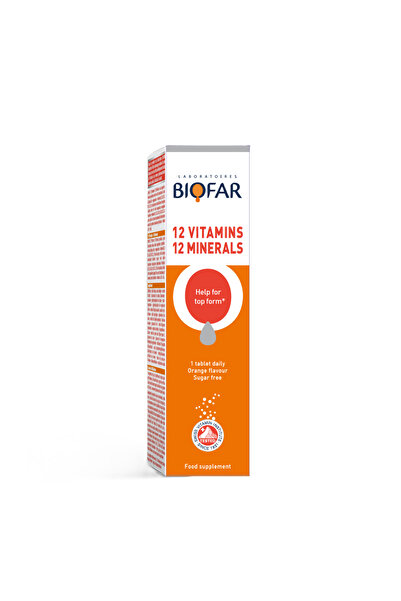 biofar Effervescent 12 Vitamins & 12 Minerals - 20 Tablets