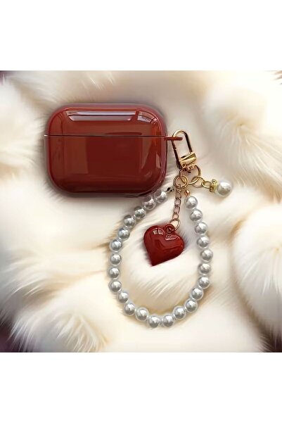 HISCOSMETIC Kulaklık Kılıf Bordo- /Pro Max/for 2/3/4 iNesil çin , Anahtarlık ...