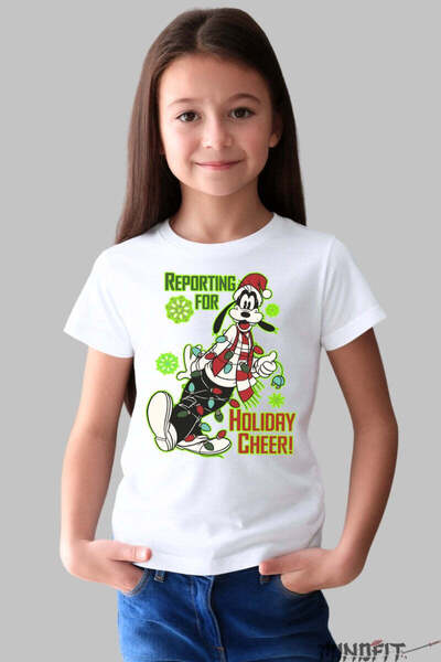 GILDAN Tricou De Craciun Copii Goofy In Sarbatoare Fata