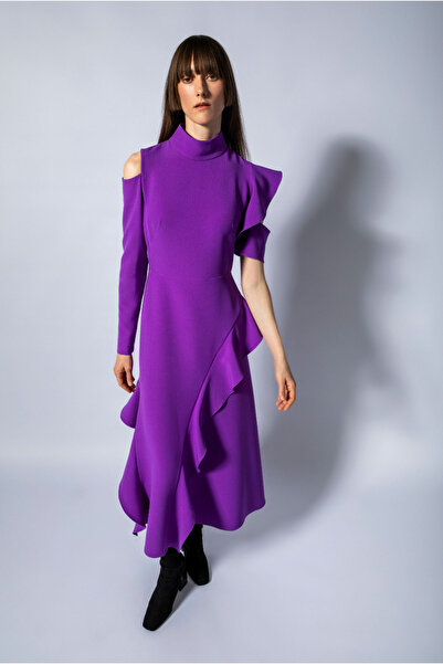 KAMEYA Flounced Lavender Dress