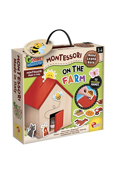 Lisciani Wooden Montessori game - On the farm