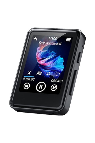 ZOOAOXO MP3 Player 64GB Bluetooth 5.2, 2.4" Touchscreen, Built-in Speaker, FM Radio, Black