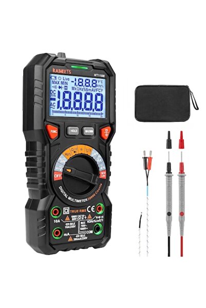 Kaiweets HT118E Digital Multimeter 20000 Counts True RMS NCV LED Backlight
