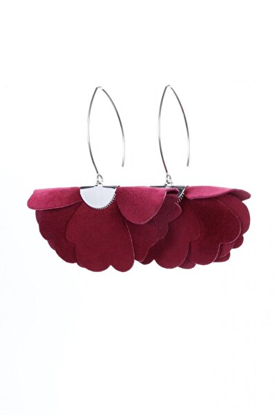 HAIArt Small flower earrings - Grena / Burgundy