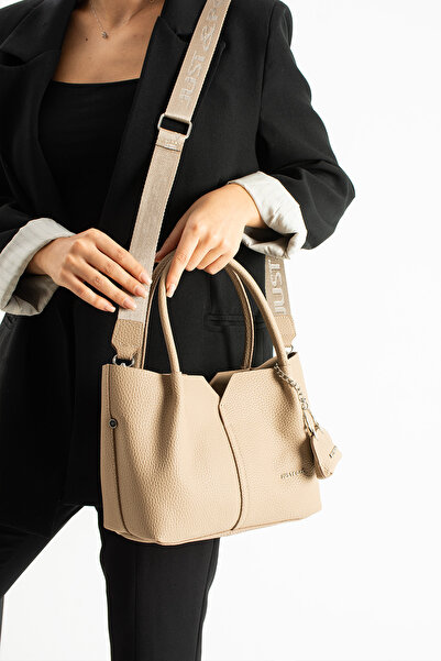 Just Polo Women's Hand and Shoulder Bag with Plain Pattern