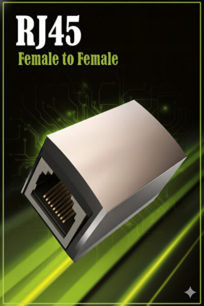 Generic RJ45 female-to-female metal shell Ethernet coupler (Cat5/6/7)