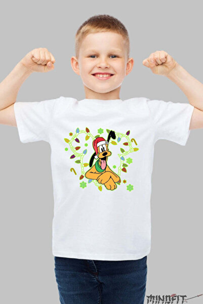 GILDAN Tricou De Craciun Copii Catelus Haios Cu Caciula Rosie Baiat