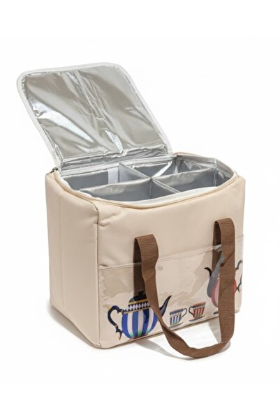 Geneic سلة القهوة والشاي الحرارية بأربع أقسام