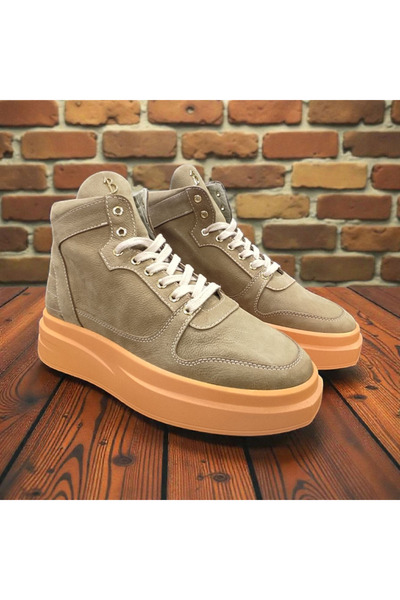 VİVA SHOES 100% Genuine Leather Poly Sole Men's Suede Boots