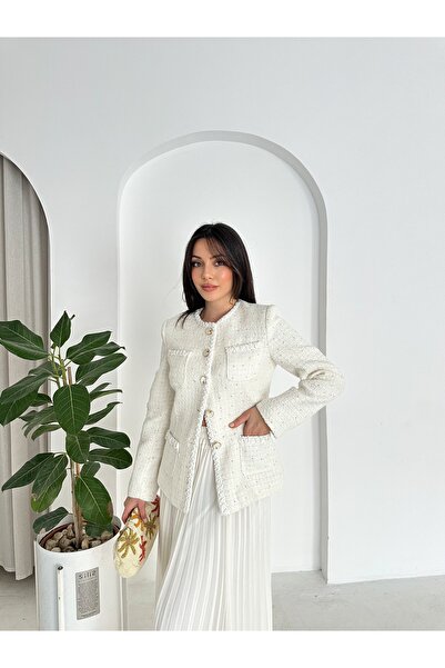 VUNTAL Luxury Pleated Skirt Double Suit